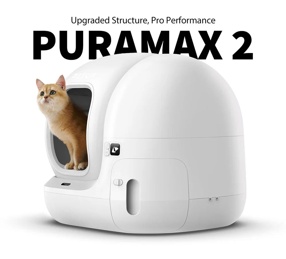 Lettiera Automatica Smart PETKIT PuraMax 2 — Autopulizia 15 Giorni App Control