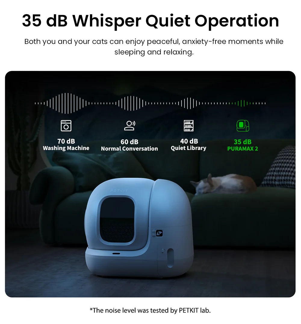 Lettiera Automatica Smart PETKIT PuraMax 2 — Autopulizia 15 Giorni App Control