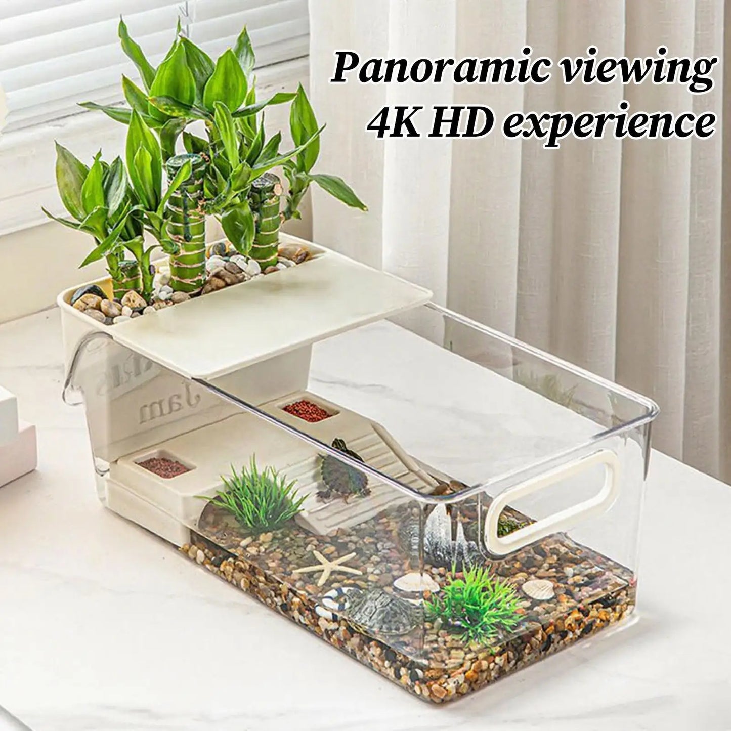 Acquario Terrario Multifunzione per Tartarughe — Trasparente