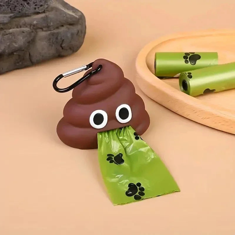 Dispenser Sacchetti per Cani — Porta Sacchetti con Clip per Guinzaglio