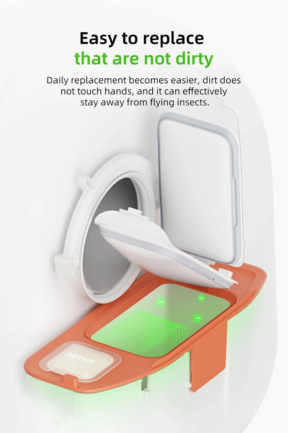 Cartuccia Deodorante PETKIT N50 per Lettiera Automatica — Elimina gli Odori"