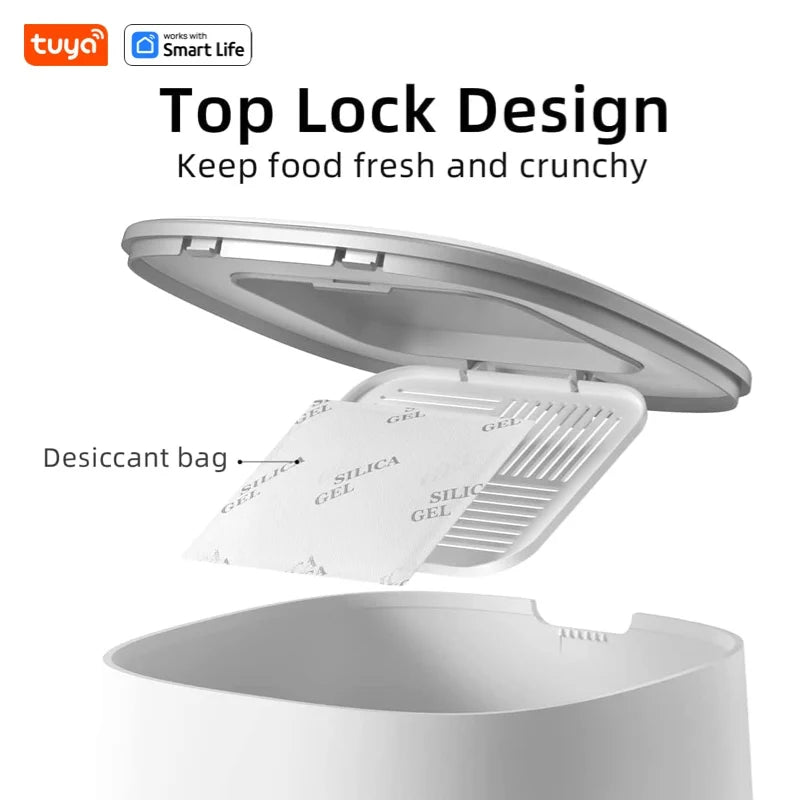 Mangiatoia Automatica Smart per 2 Animali — Doppia Ciotola in Acciaio WiFi App